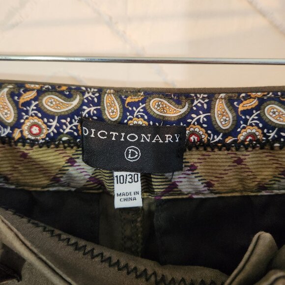 Dictionary 10/30 green pants pencil/tapered - Picture 3 of 11